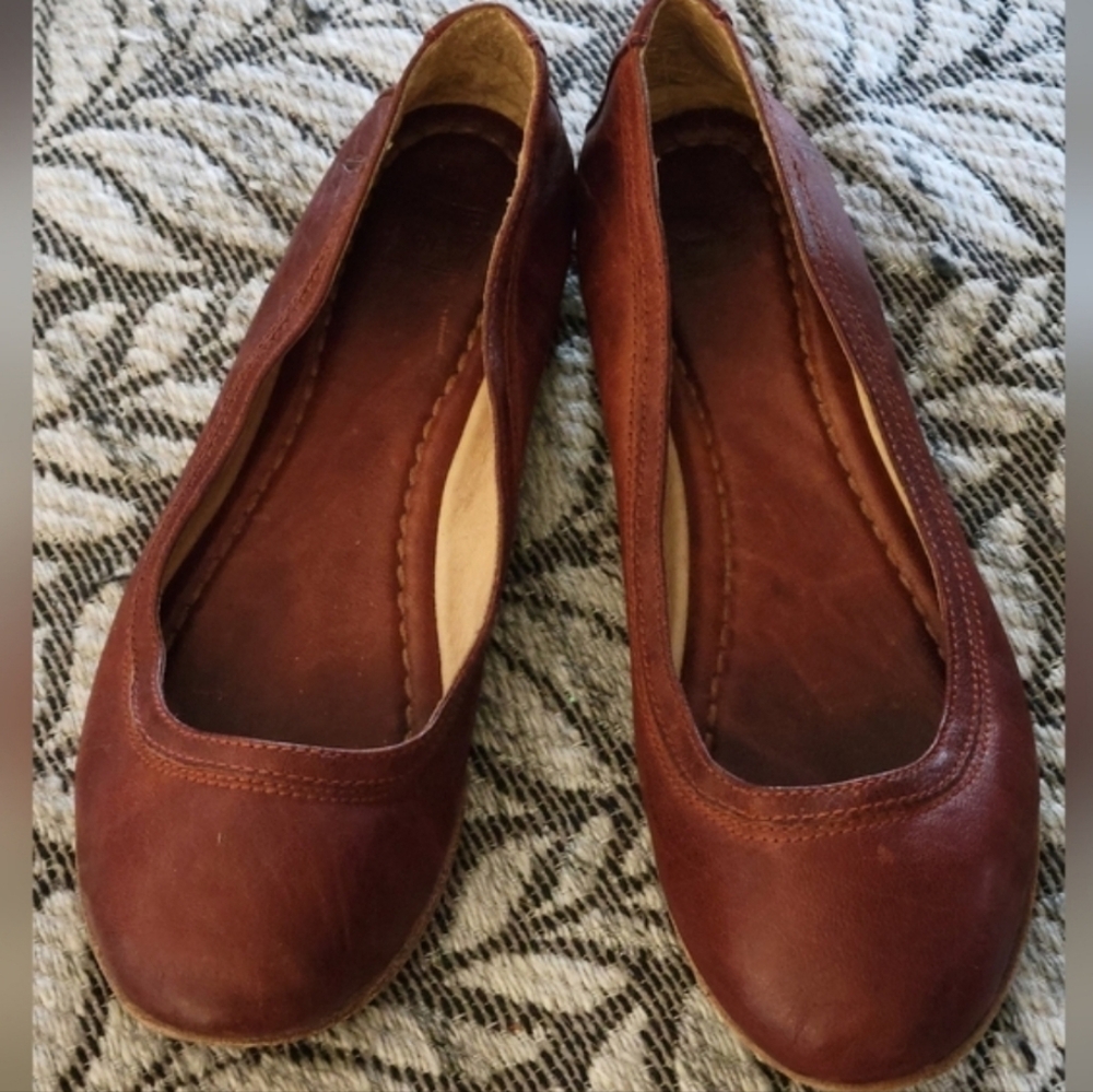 Frye Leather Flats with Rounded Toe Size 7.5 - Picture 12 of 12